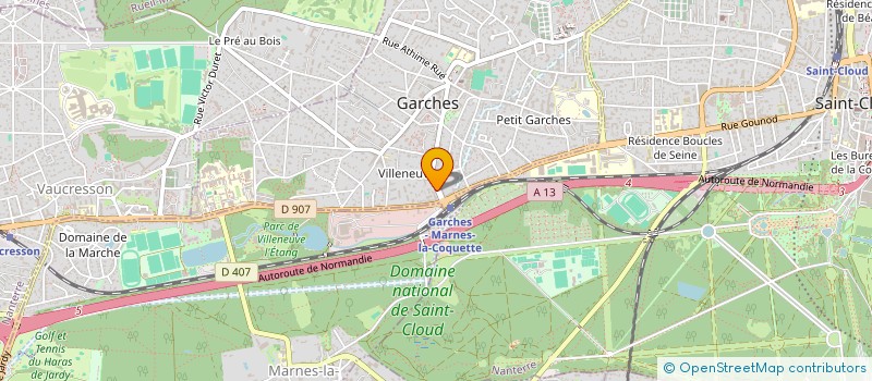 localisation de l'entreprise PHARMACIE DE LA GARE  GARCHES