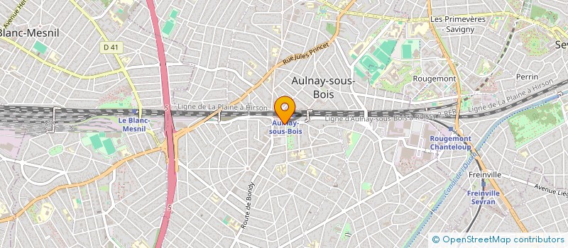 localisation de l'entreprise PHARMACIE DE LA GARE D'AULNAY à AULNAY-SOUS-BOIS