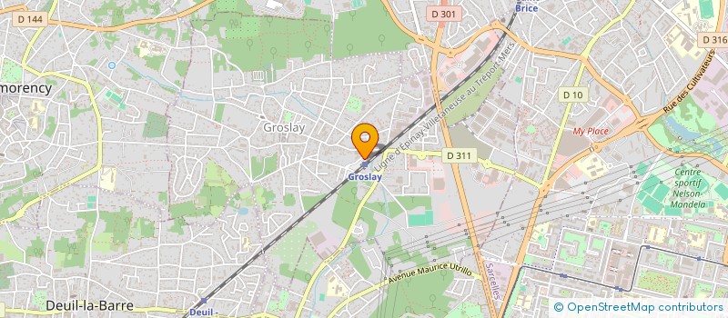 localisation de l'entreprise PHARMACIE DE LA GARE DE GROSLAY  GROSLAY