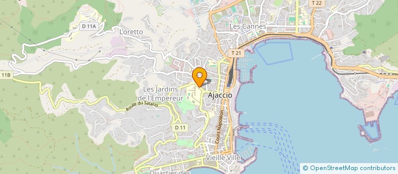 localisation de l'entreprise PHARMACIE DE LA GRANDE ARMEE  AJACCIO