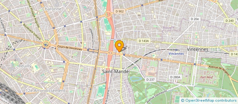 localisation de l'entreprise PHARMACIE DE LA GRANDE PLACE  SAINT-MANDE