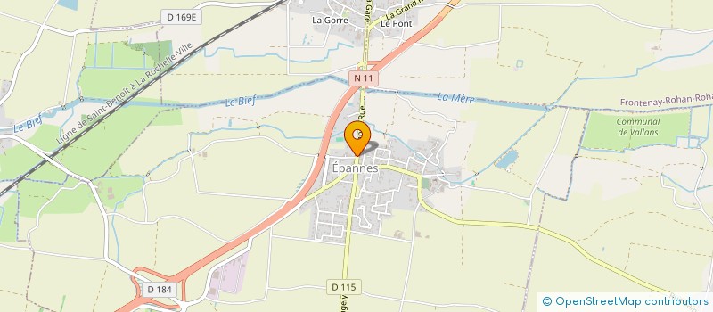 localisation de l'entreprise PHARMACIE DE LA GRANDE RUE  EPANNES