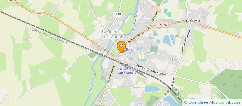 localisation de l'entreprise PHARMACIE DE LA GUERCHE  LA GUERCHE SUR L'AUBOIS