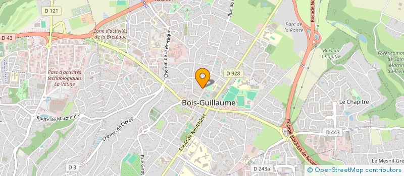 localisation de l'entreprise PHARMACIE DE LA HAIE à BOIS-GUILLAUME