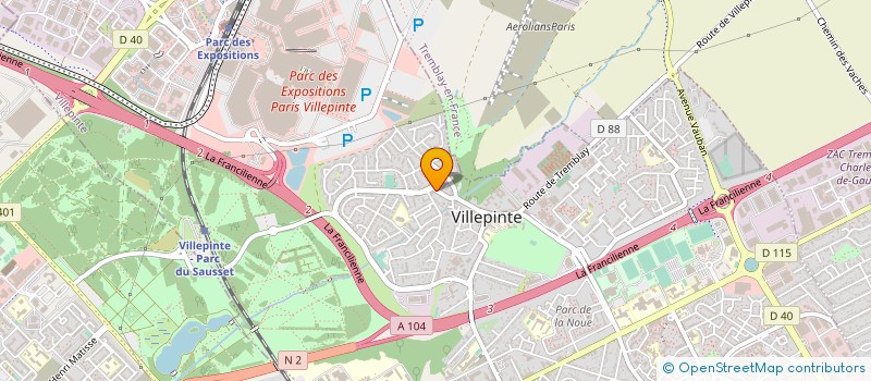 localisation de l'entreprise PHARMACIE DE LA HAIE BERTRAND à VILLEPINTE