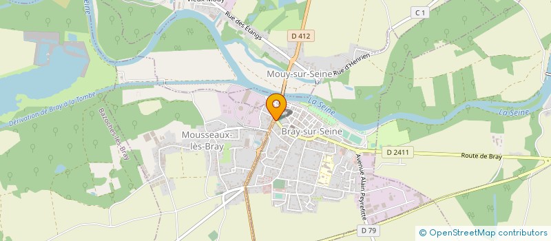 localisation de l'entreprise PHARMACIE DE LA HALLE DE BRAY  BRAY-SUR-SEINE