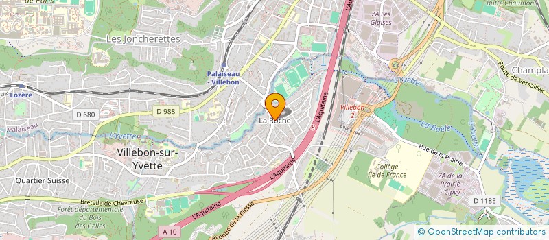 localisation de l'entreprise PHARMACIE DE LA HAUTE ROCHE à VILLEBON-SUR-YVETTE