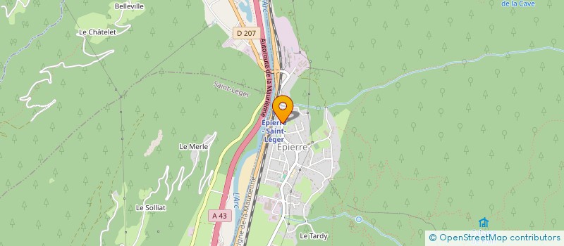 localisation de l'entreprise PHARMACIE DE LA LAUZIERE  EPIERRE