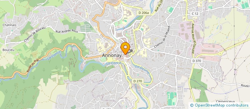 localisation de l'entreprise PHARMACIE DE LA LIBERTE à ANNONAY
