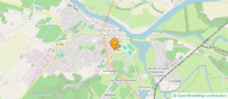 localisation de l'entreprise PHARMACIE DE LA LOIRE  CHALONNES-SUR-LOIRE