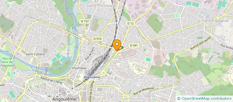 localisation de l'entreprise PHARMACIE DE LA MADELEINE à ANGOULEME