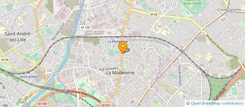 localisation de l'entreprise PHARMACIE DE LA MADELEINE à LA MADELEINE