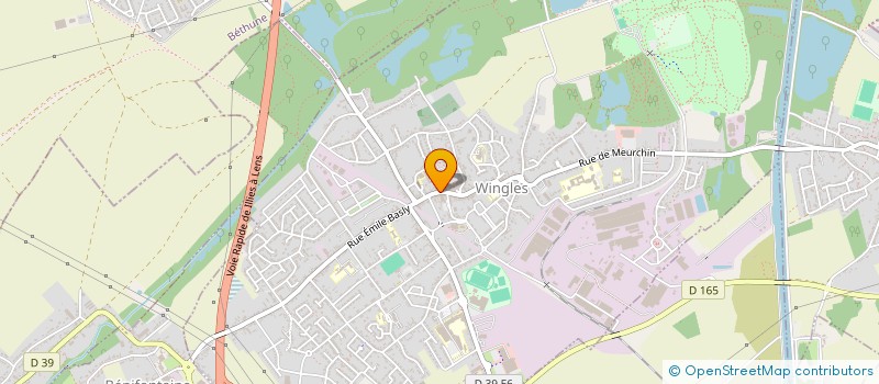 localisation de l'entreprise PHARMACIE DE LA MAIRIE à WINGLES