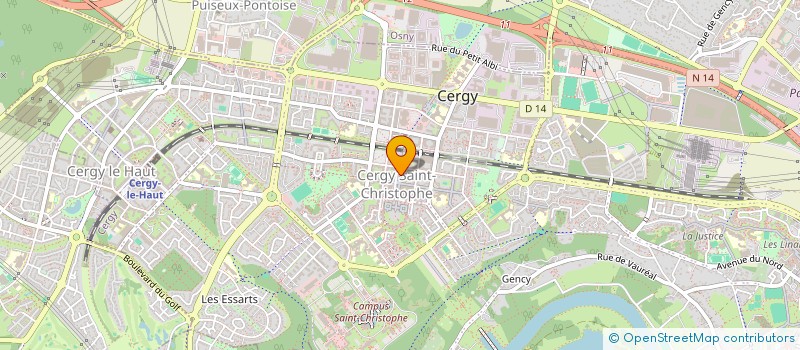 localisation de l'entreprise PHARMACIE DE LA MAIRIE à CERGY