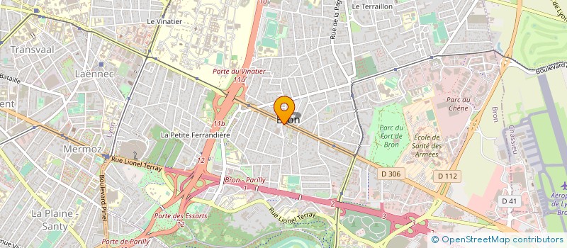 localisation de l'entreprise PHARMACIE DE LA MAIRIE  BRON