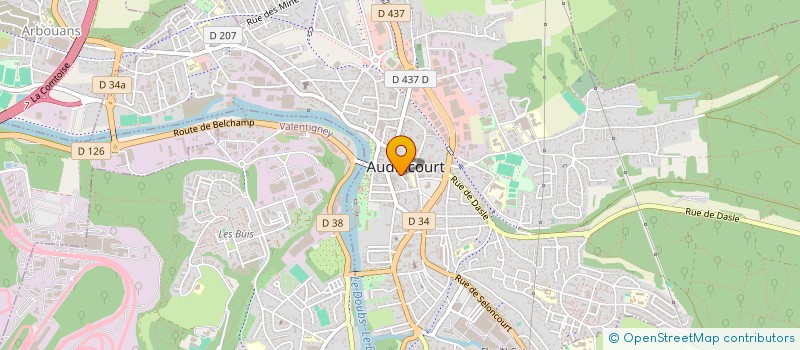 localisation de l'entreprise PHARMACIE DE LA MAIRIE à AUDINCOURT