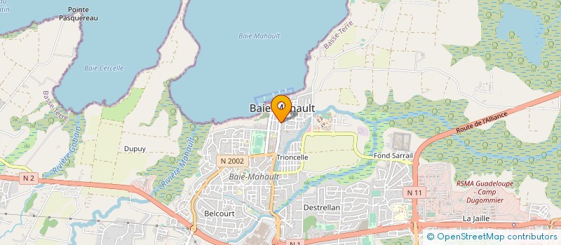 localisation de l'entreprise PHARMACIE DE LA MAIRIE à BAIE-MAHAULT