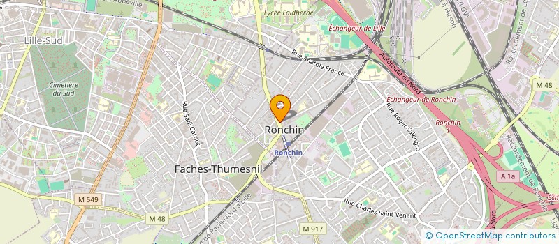 localisation de l'entreprise PHARMACIE DE LA MAIRIE  RONCHIN