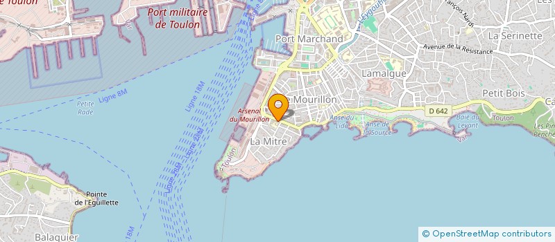 localisation de l'entreprise PHARMACIE DE LA MITRE  TOULON