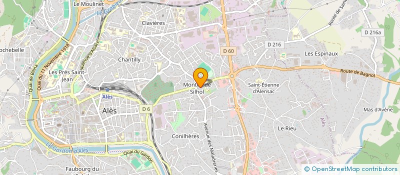 localisation de l'entreprise PHARMACIE DE LA MONTEE DE SILHOL à ALES
