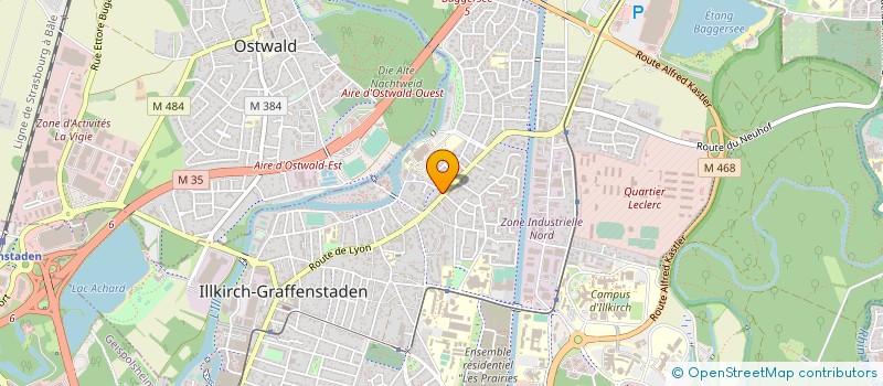 localisation de l'entreprise PHARMACIE DE LA NIEDERBOURG SARL  ILLKIRCH-GRAFFENSTADEN