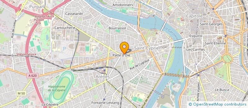 localisation de l'entreprise PHARMACIE DE LA PATTE D'OIE à TOULOUSE