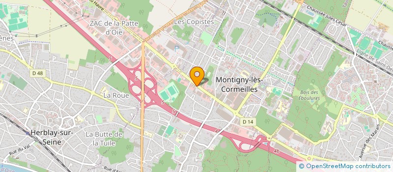 localisation de l'entreprise PHARMACIE DE LA PATTE D'OIE D'HERBLAY à MONTIGNY-LES-CORMEILLES