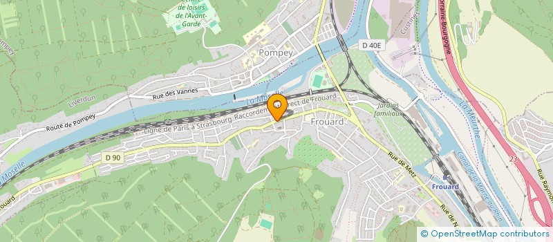 localisation de l'entreprise PHARMACIE DE LA PLACE  FROUARD