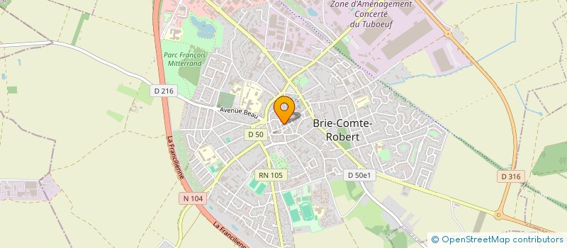 localisation de l'entreprise PHARMACIE DE LA PLACE à BRIE-COMTE-ROBERT