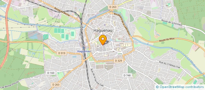 localisation de l'entreprise PHARMACIE DE LA PLACE D'ARMES  HAGUENAU