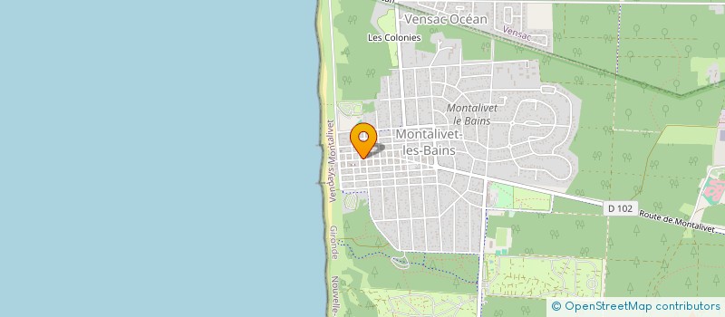 localisation de l'entreprise PHARMACIE DE LA PLAGE  VENDAYS-MONTALIVET