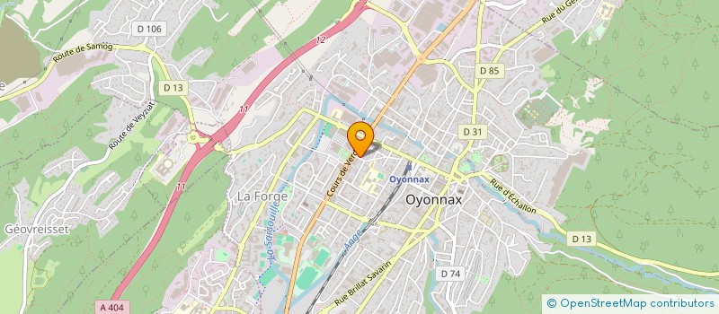 localisation de l'entreprise PHARMACIE DE LA PLAINE à OYONNAX