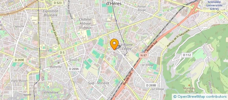 localisation de l'entreprise PHARMACIE DE LA PLAINE SMH à SAINT-MARTIN-D'HERES