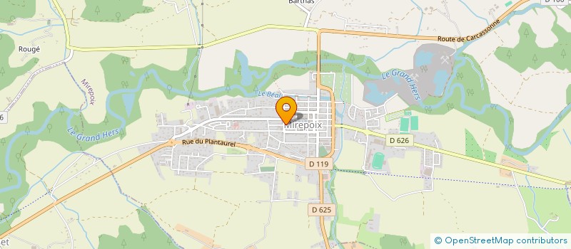 localisation de l'entreprise PHARMACIE DE LA PORTE D'AVAL à MIREPOIX