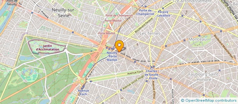 localisation de l'entreprise PHARMACIE DE LA PORTE MAILLOT  PARIS