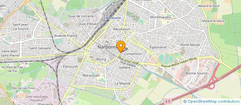 localisation de l'entreprise PHARMACIE DE LA POSTE à NARBONNE