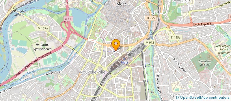 localisation de l'entreprise PHARMACIE DE LA POSTE à METZ