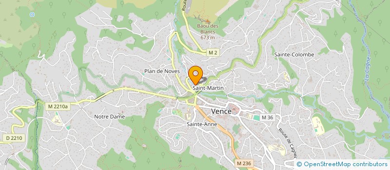localisation de l'entreprise PHARMACIE DE LA POSTE à VENCE