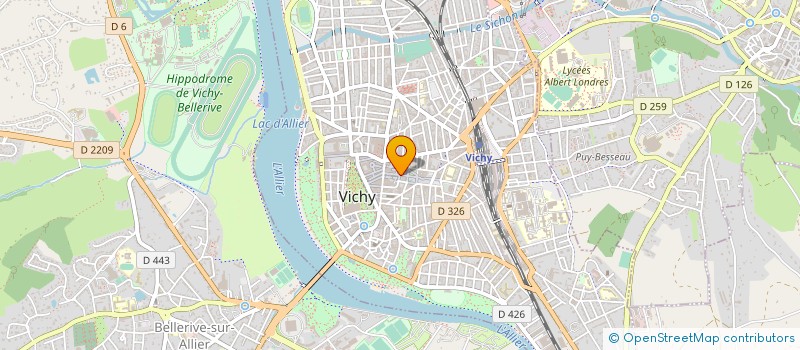 localisation de l'entreprise PHARMACIE DE LA POSTE à VICHY