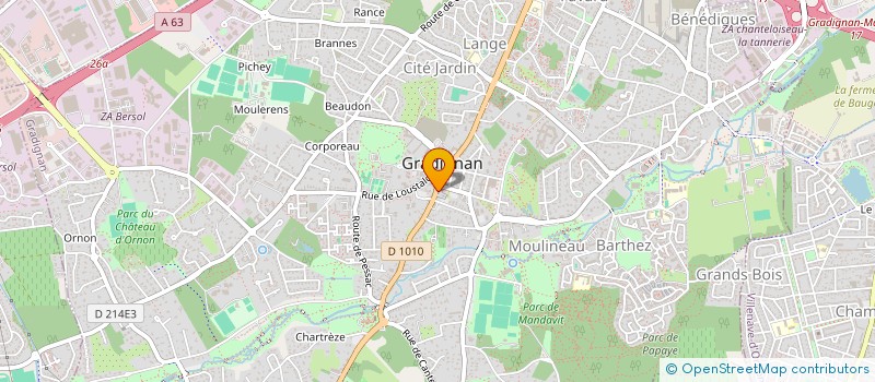 localisation de l'entreprise PHARMACIE DE LA POSTE DE GRADIGNAN à GRADIGNAN