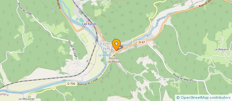 localisation de l'entreprise PHARMACIE DE LA PREHISTOIRE  LES EYZIES