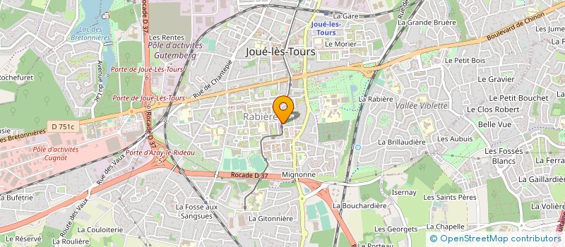 localisation de l'entreprise PHARMACIE DE LA RABIERE à JOUE-LES-TOURS