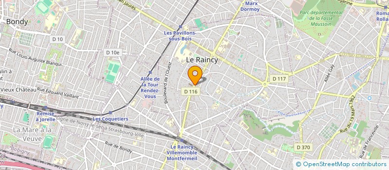 localisation de l'entreprise PHARMACIE DE LA RESISTANCE  LE RAINCY