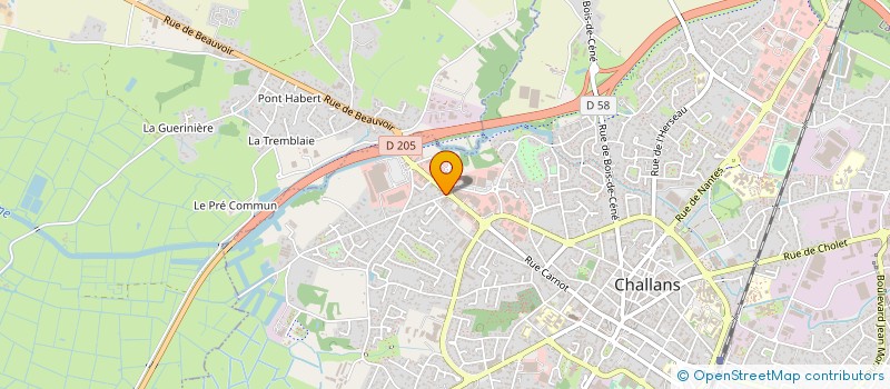 localisation de l'entreprise PHARMACIE DE LA RIVE à CHALLANS