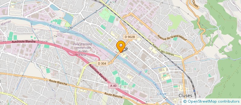 localisation de l'entreprise PHARMACIE DE LA SARDAGNE à CLUSES