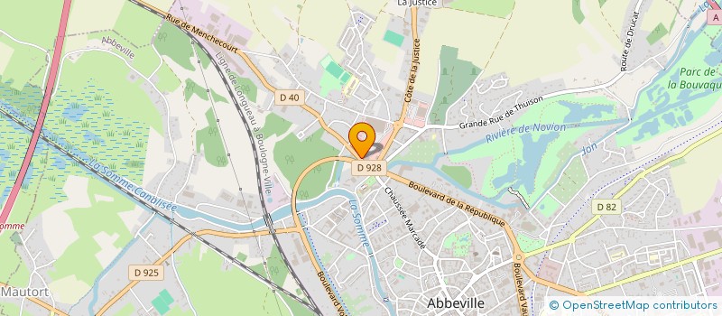 localisation de l'entreprise PHARMACIE DE LA SUCRERIE à ABBEVILLE