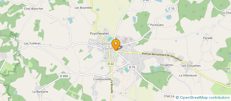 localisation de l'entreprise PHARMACIE DE LA TARDOIRE à ORADOUR-SUR-VAYRES