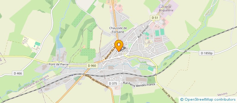 localisation de l'entreprise PHARMACIE DE LA THIERACHE à VERVINS