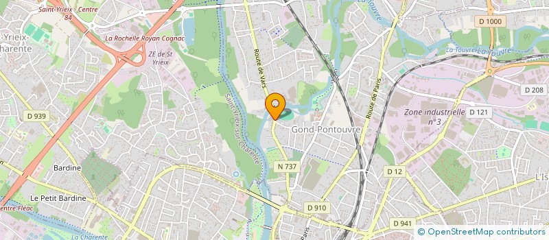 localisation de l'entreprise PHARMACIE DE LA TOUVRE  GOND-PONTOUVRE