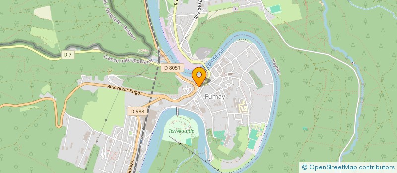 localisation de l'entreprise PHARMACIE DE LA VALLEE  FUMAY